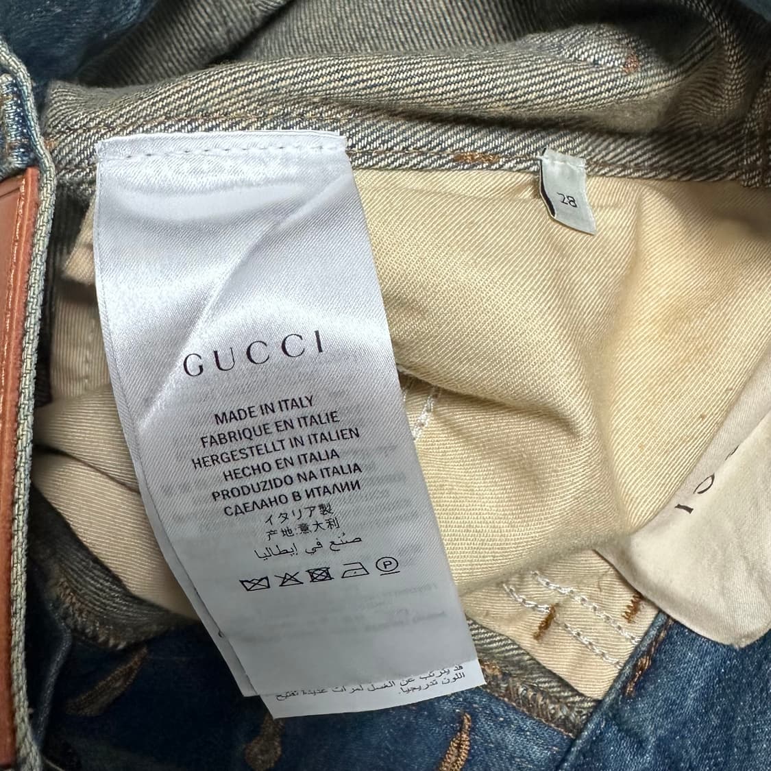 구찌 우먼스 자수 데님 팬츠  상품이미지10