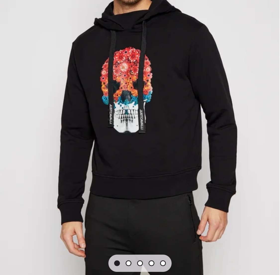 [105] 저스트까발리 스컬 후드티 상품이미지1