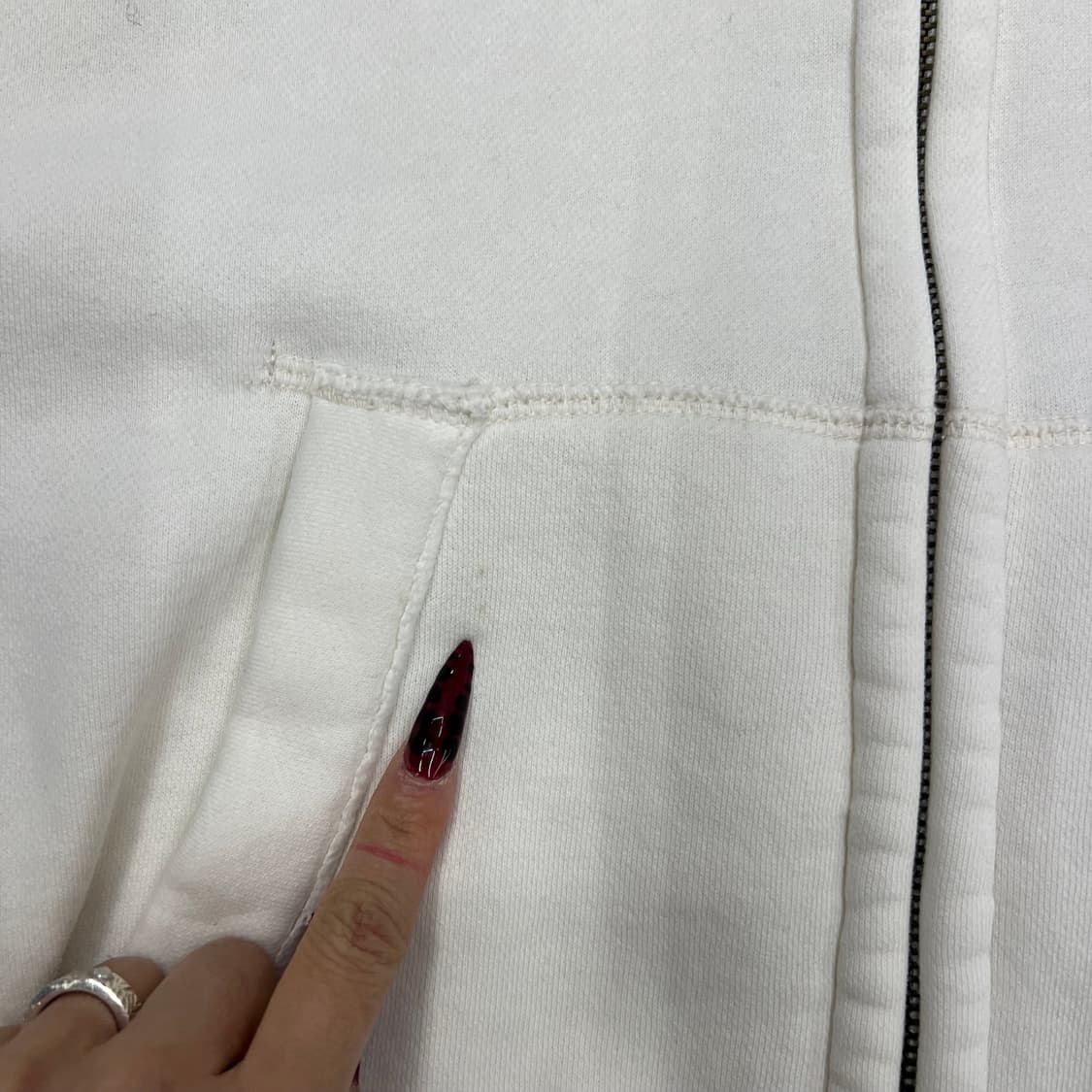 홀리스터 화이트 후드집업 상품이미지3