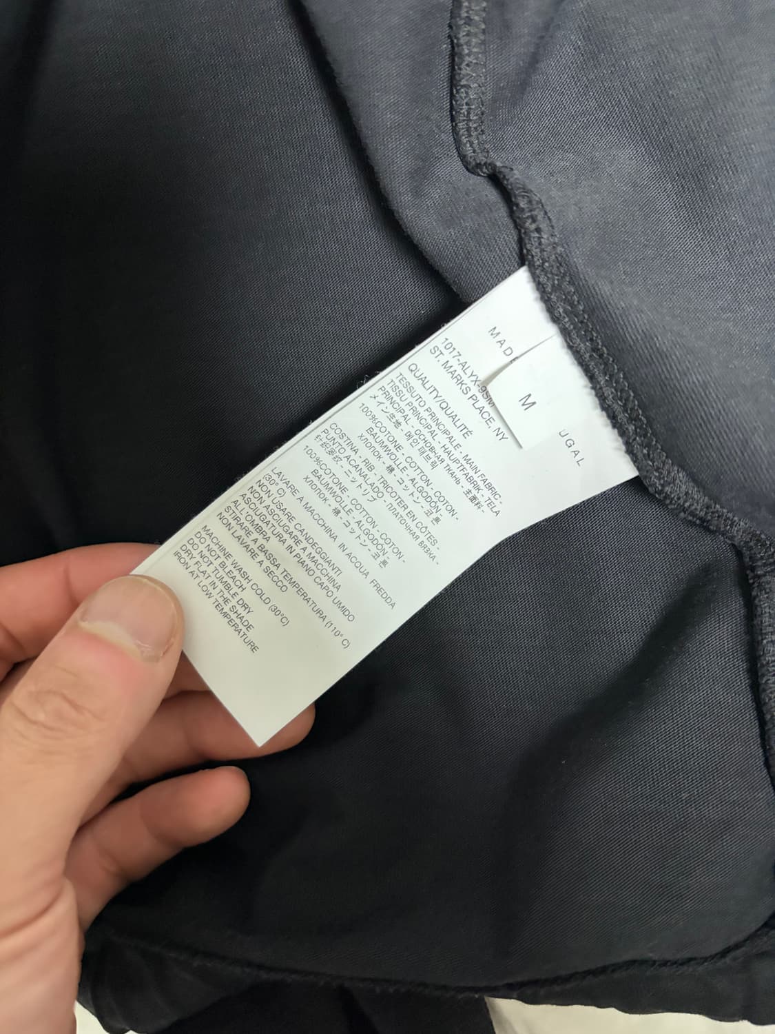 1017 ALYX 9SM 라이터캡 워시드 후드집업 size m 상품이미지4