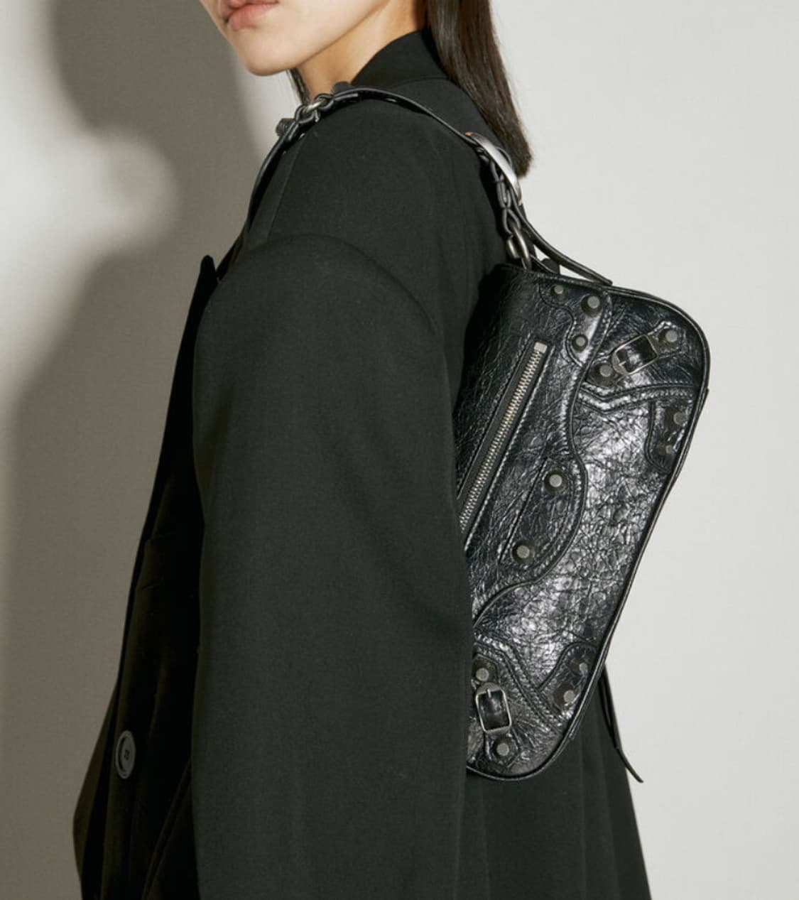 [S급 정품] 발렌시아가 르카골 슬링백 스몰 블랙 상품이미지9