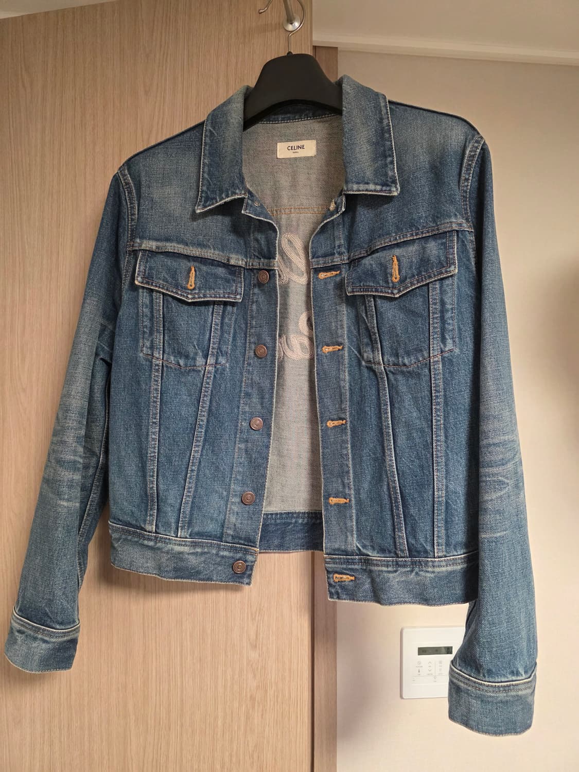 셀린느 백로고 데님자켓 L 상품이미지1