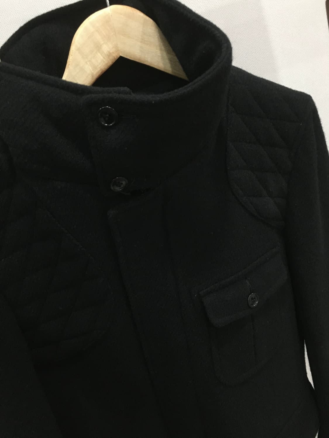 일본빈티지 하이넥 하프코트 상품이미지3