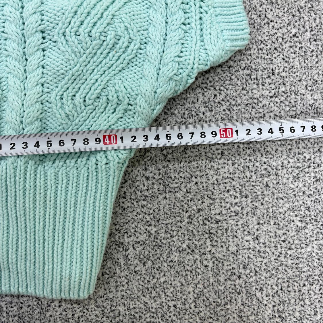 S 자라 크롭 케이블 니트 베스트 0317J 상품이미지5