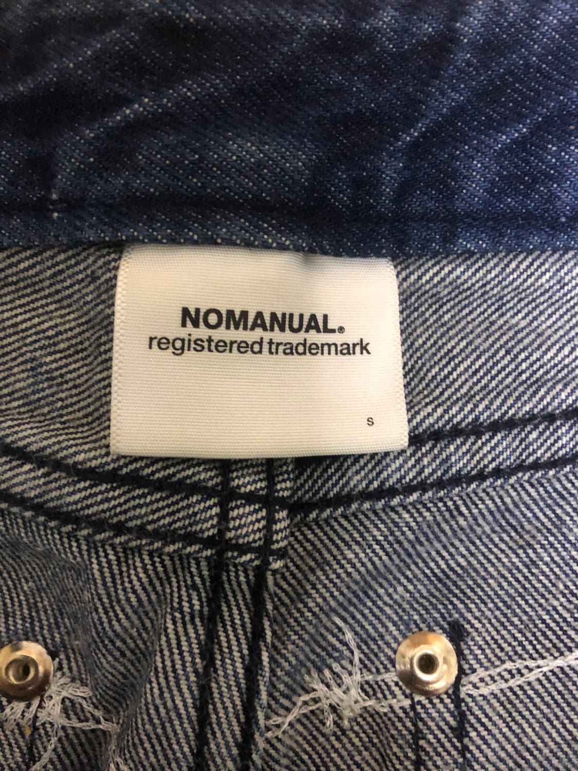 노매뉴얼 철사 데님팬츠  S 상품이미지2