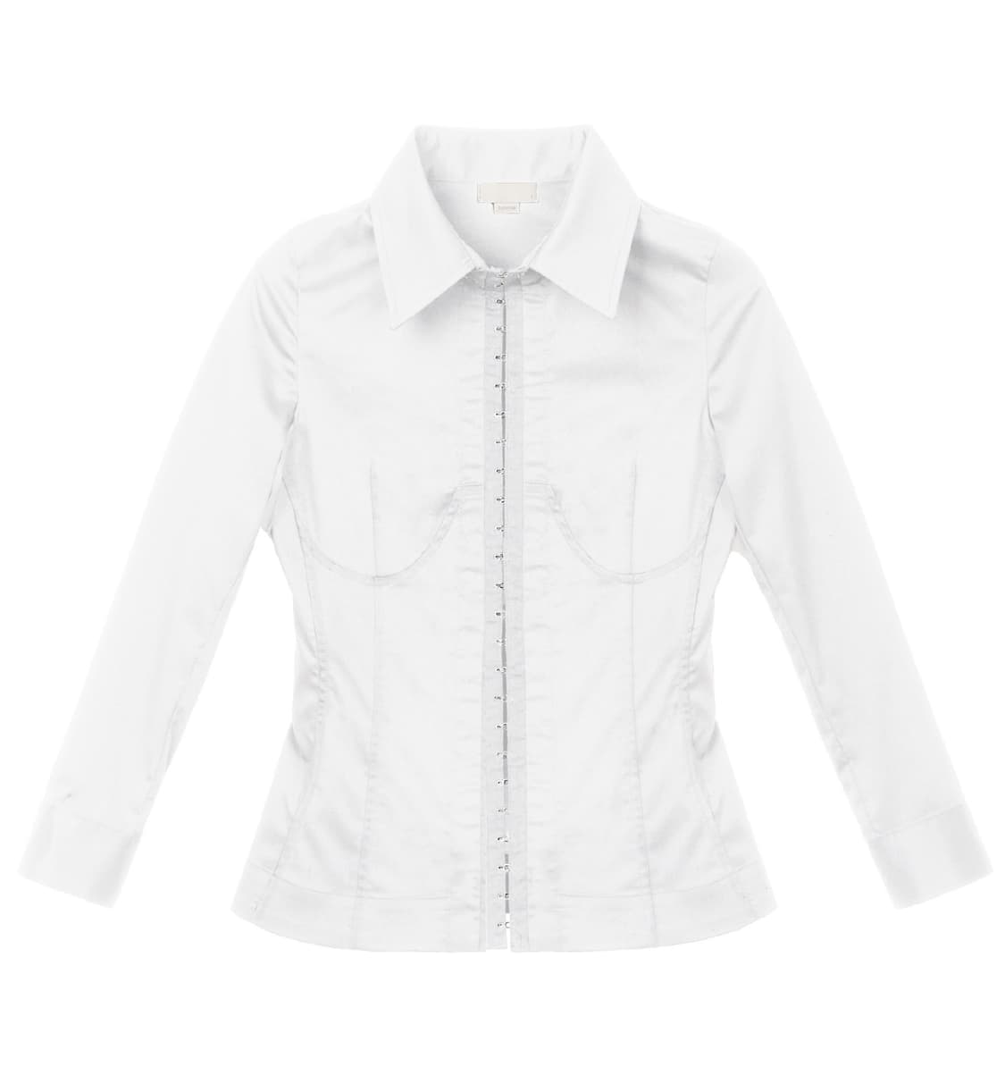 삽니다) 본네 코르셋 심 셔츠 화이트 2/3사이즈 상품이미지1