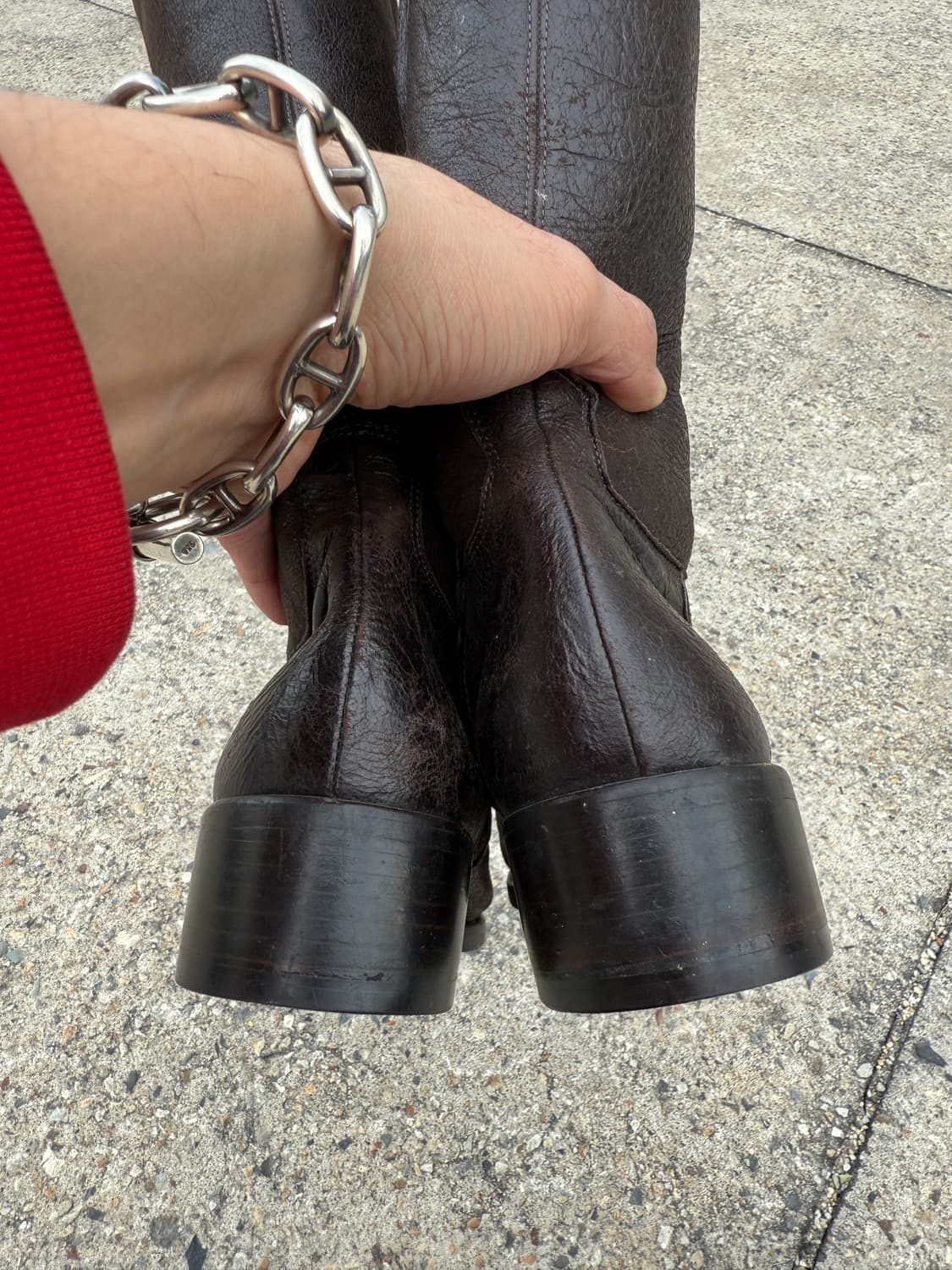 질샌더 레더 부츠 상품이미지8