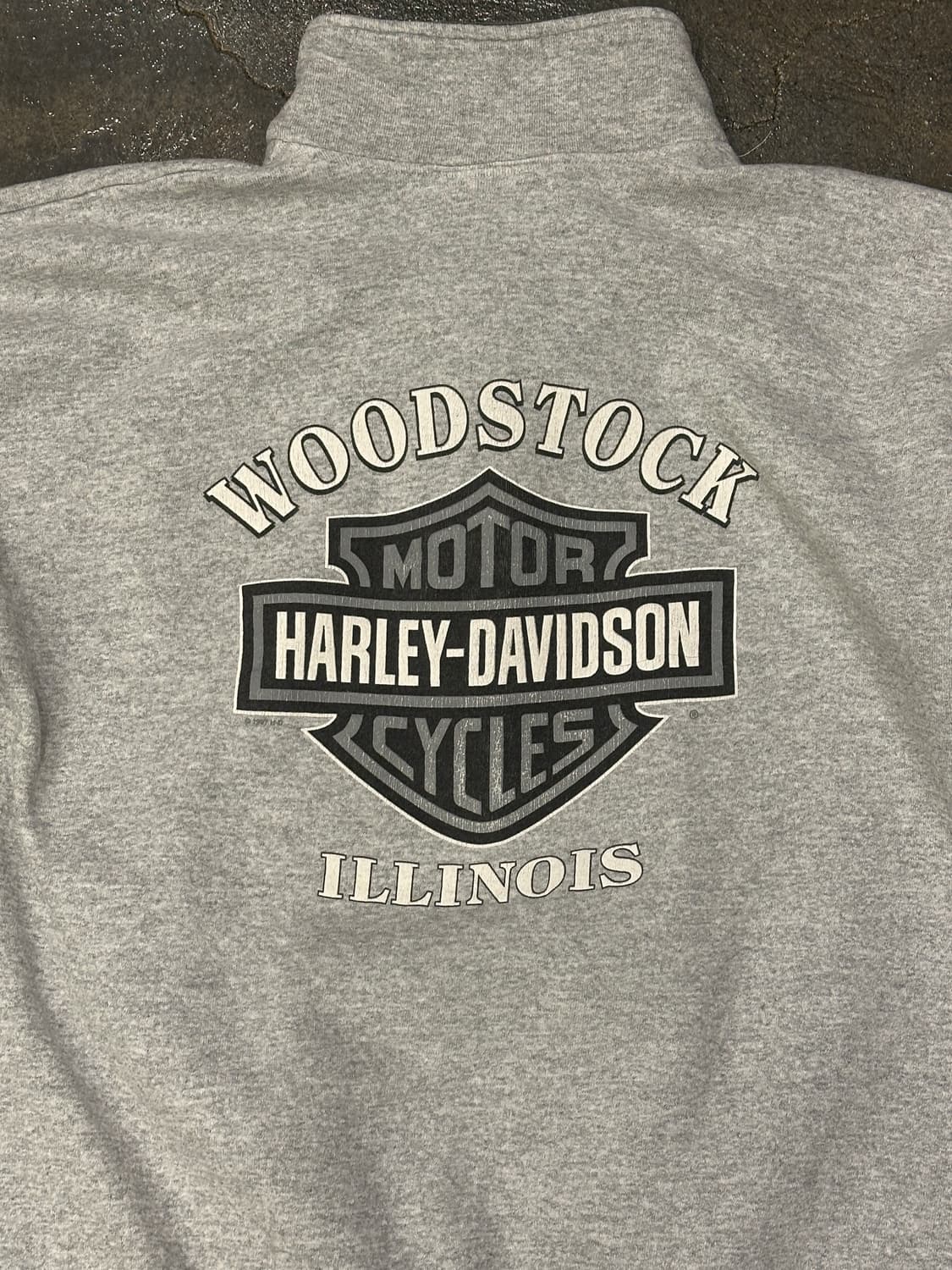 Hanes 할리데이비슨 그레이 하프집업 M 상품이미지7