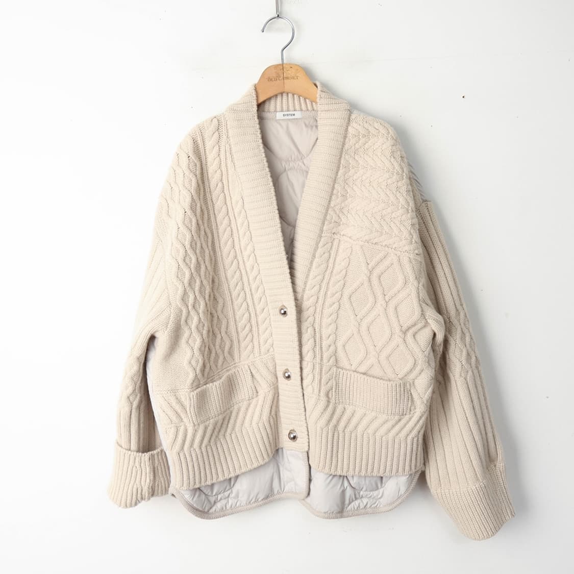 55/시스템 울 텍스처 블록 점퍼 상품이미지1