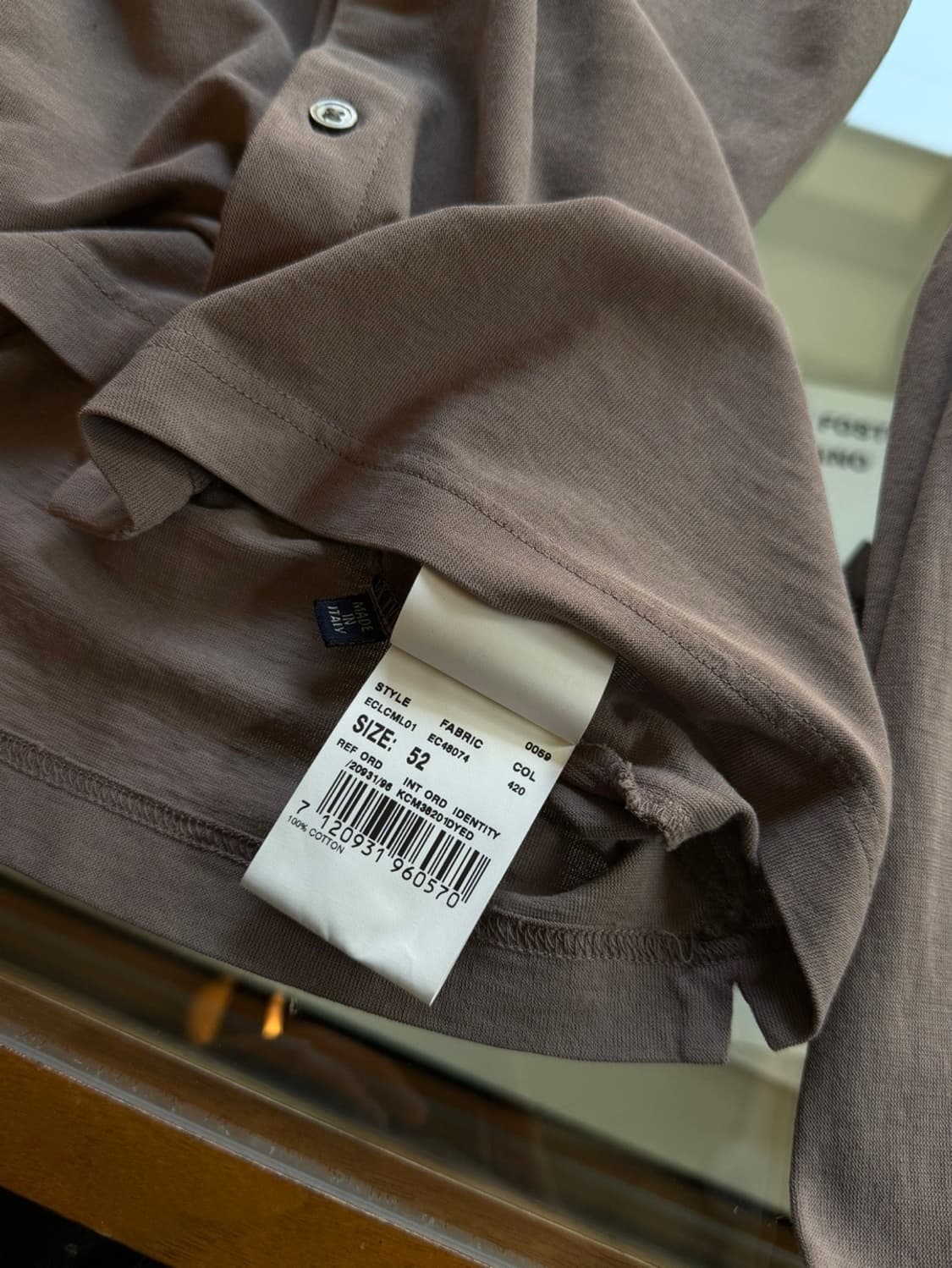 라르디니 오픈칼라넥 셔츠 100 상품이미지10