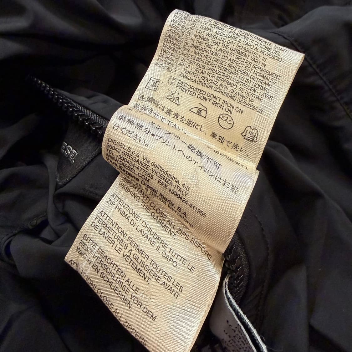 디젤 모히칸 백 로고 프린팅 리버서블 메쉬 자켓 상품이미지6