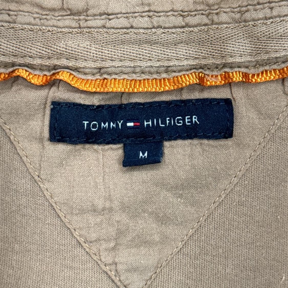 타미힐피거 빈티지 브이넥 반팔 카라티 M 상품이미지5