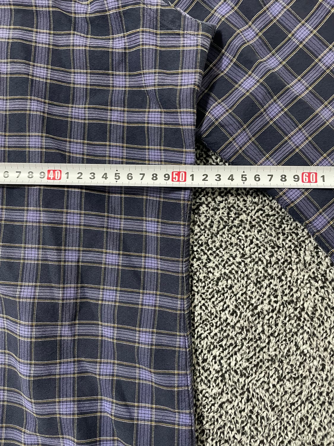 빈티지9. 폴로랄프로렌 폴로셔츠 커스텀핏 긴팔 체크 셔츠 퍼플블랙 상품이미지5