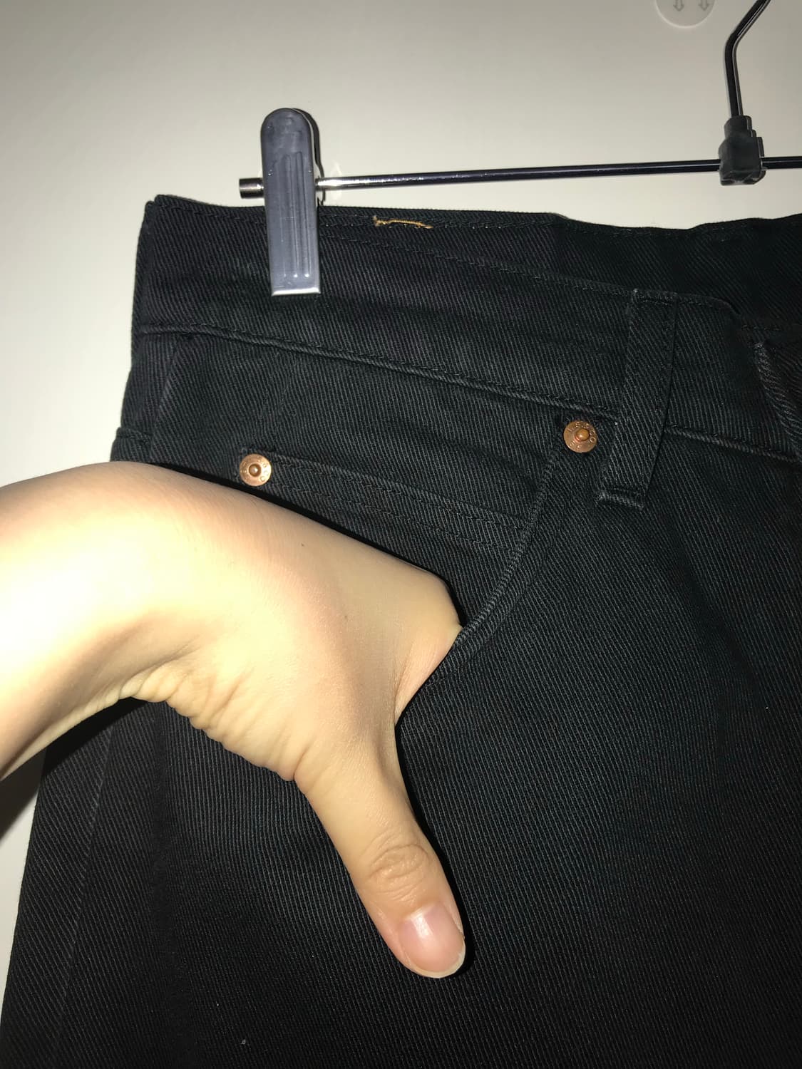 LEVI’S 607 Orange Tab Straight Black Jea 상품이미지9