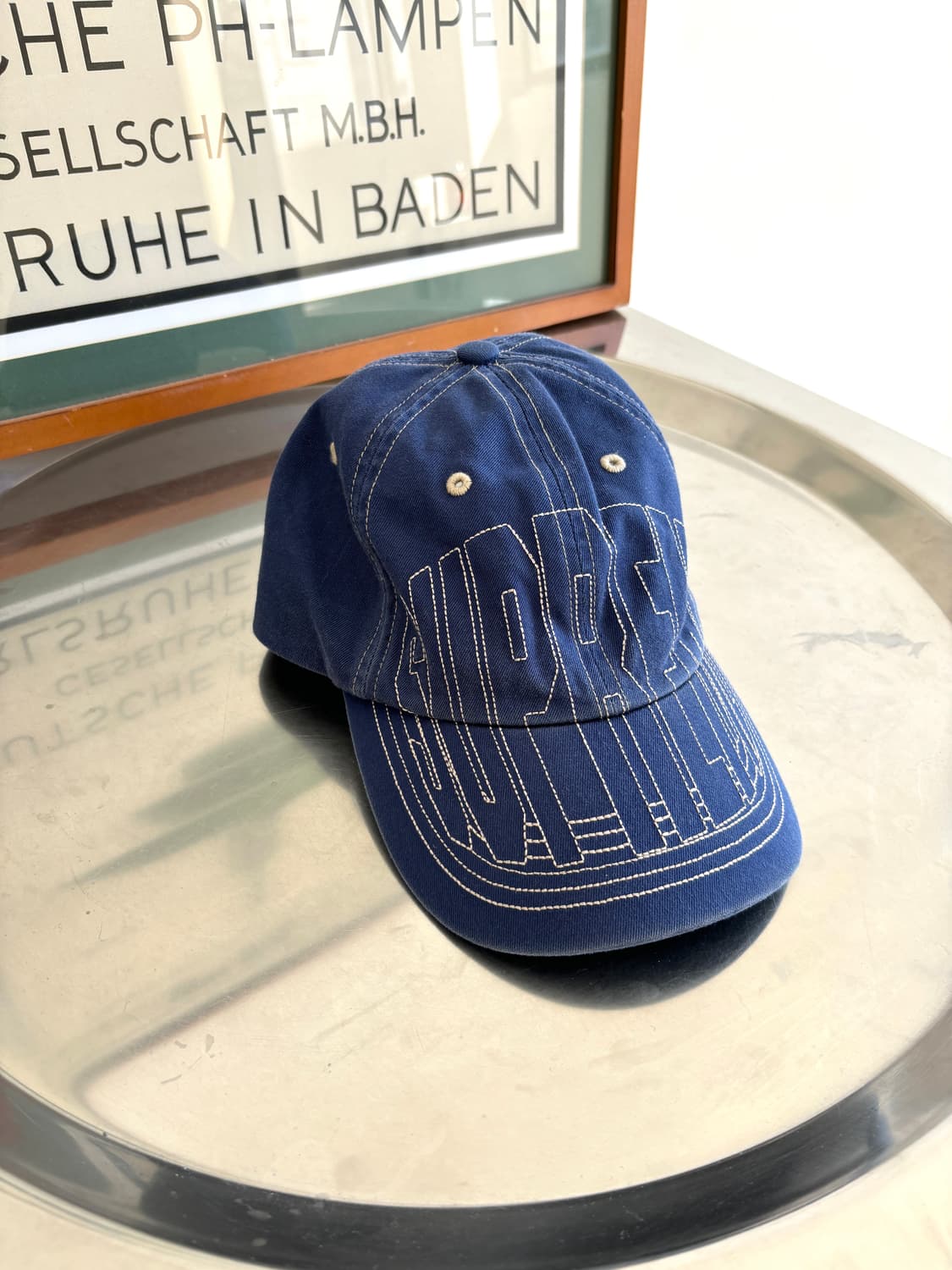 Supreme 스티치 로고 포인트 캡 상품이미지1