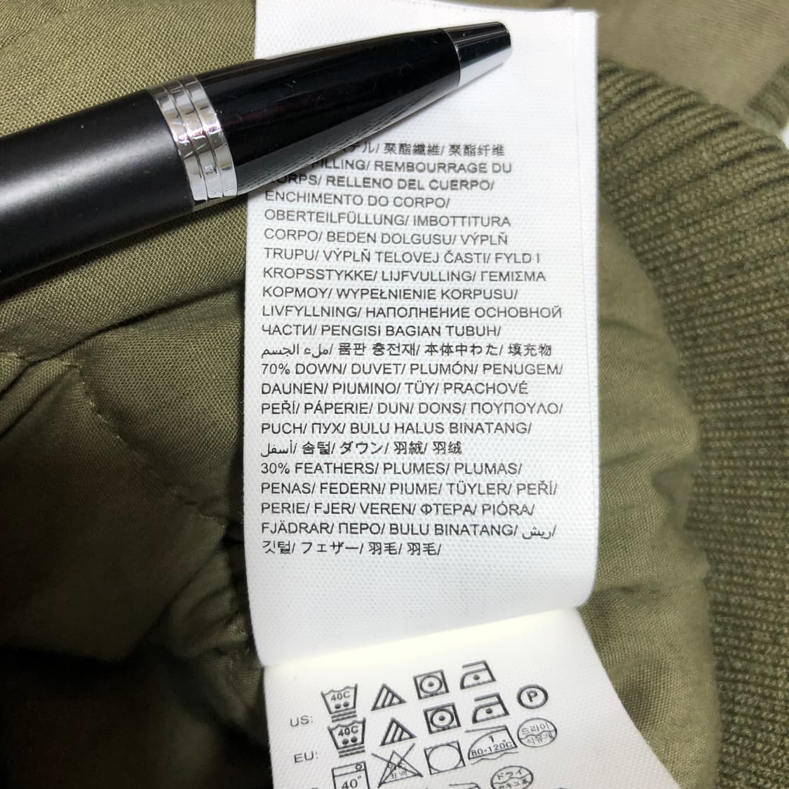 켈빈클라인 야상 패딩 xs 상품이미지6