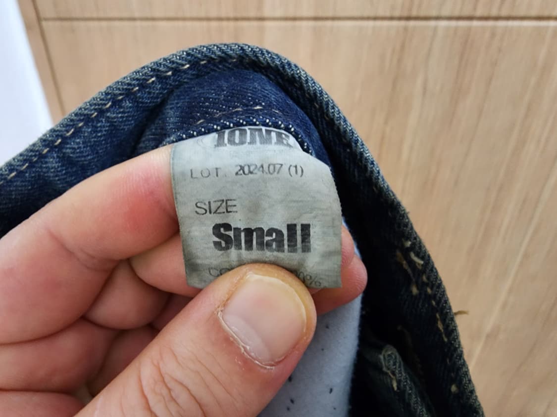 (S)여성 1ONE 페리에 백포켓 벌룬 와이드 데님 팬츠 상품이미지6