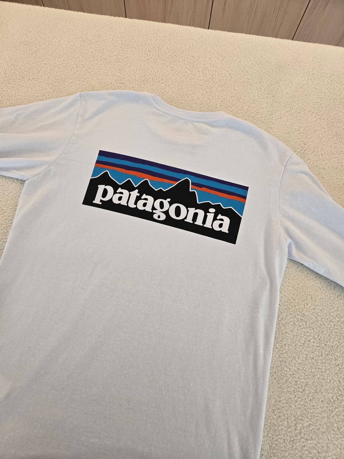 파타고니아 긴팔 슬라브티셔츠 하늘색(흰색에 가까움) S 상품이미지5