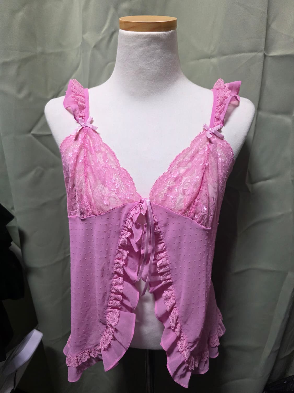 갸루 슬립 나시 도트 상품이미지1