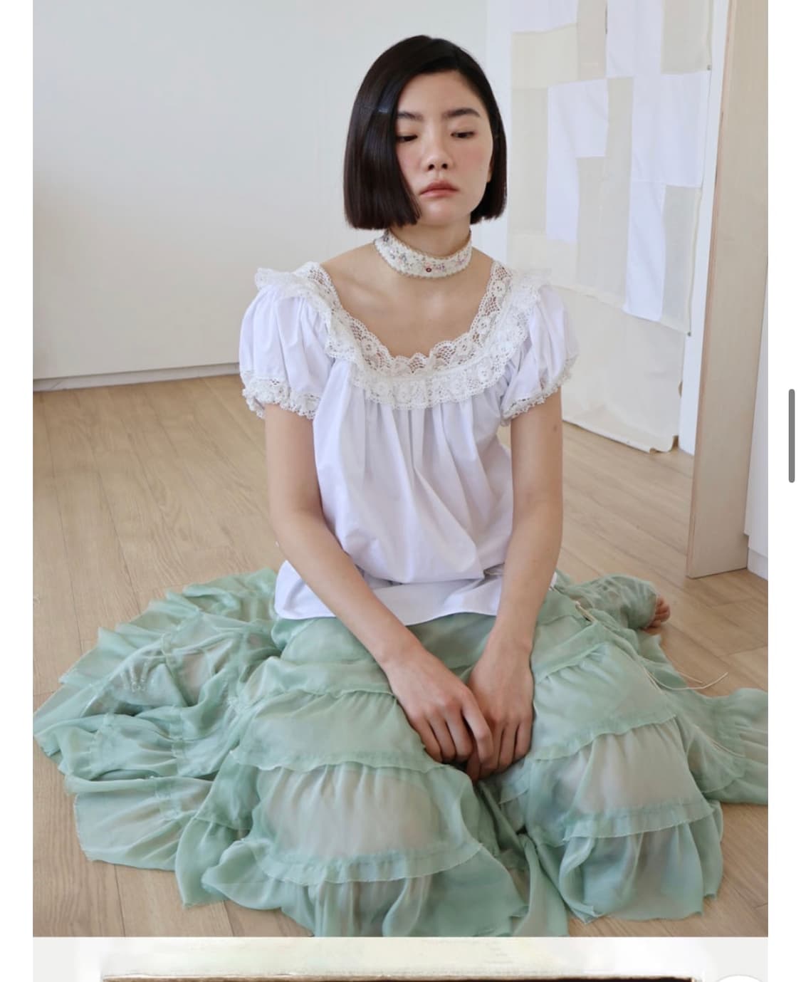콜로신스 NORA SHIMMERING SKIRT  상품이미지4