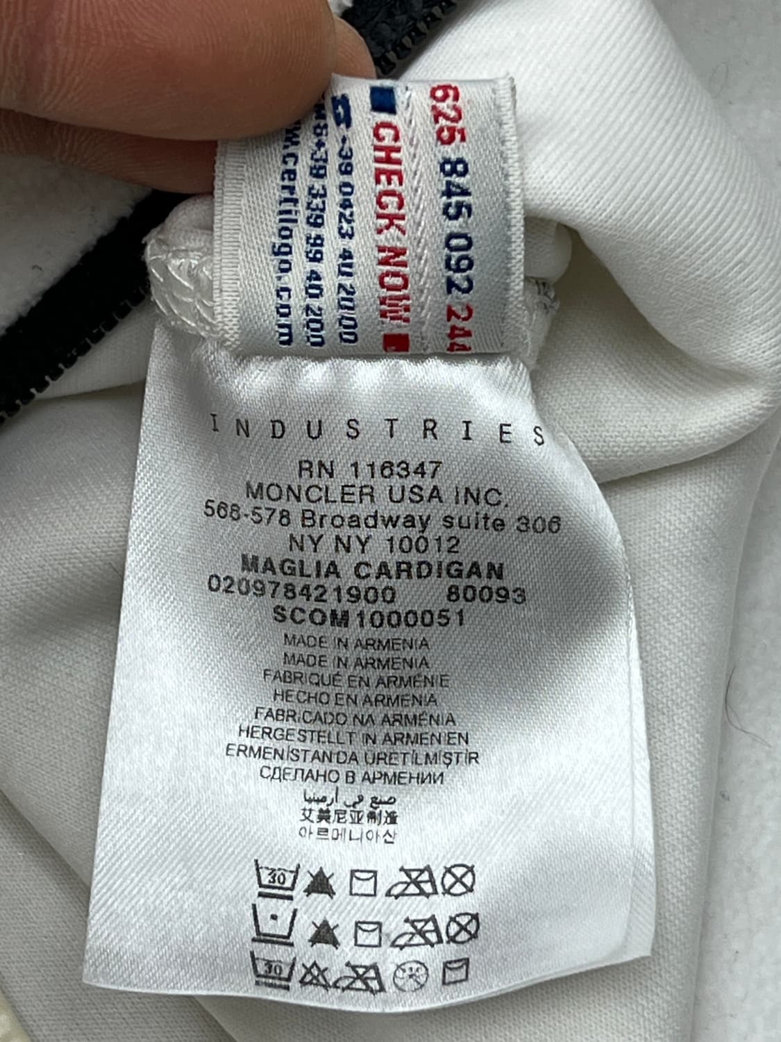 몽클레어 그래노블 플리스 배색 집업 상품이미지7