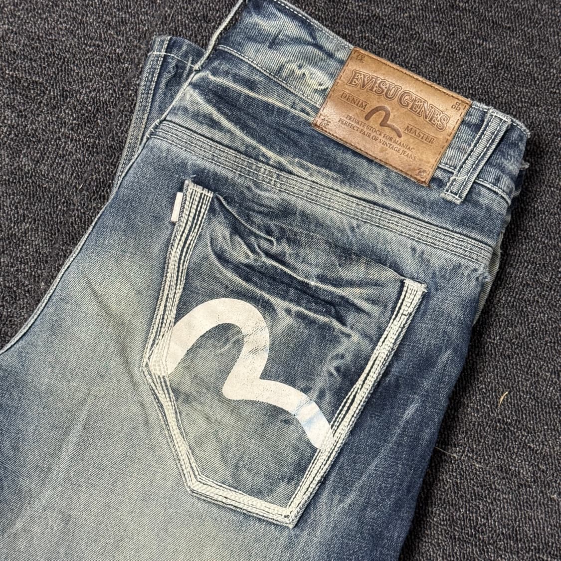 에비수 빈티지 워싱 데님 팬츠 36 상품이미지2