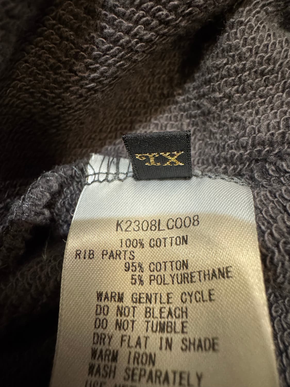 [4][XL] 캐피탈 30 크루 스웨트셔츠 쿠키 패치 잉크 블랙 상품이미지8