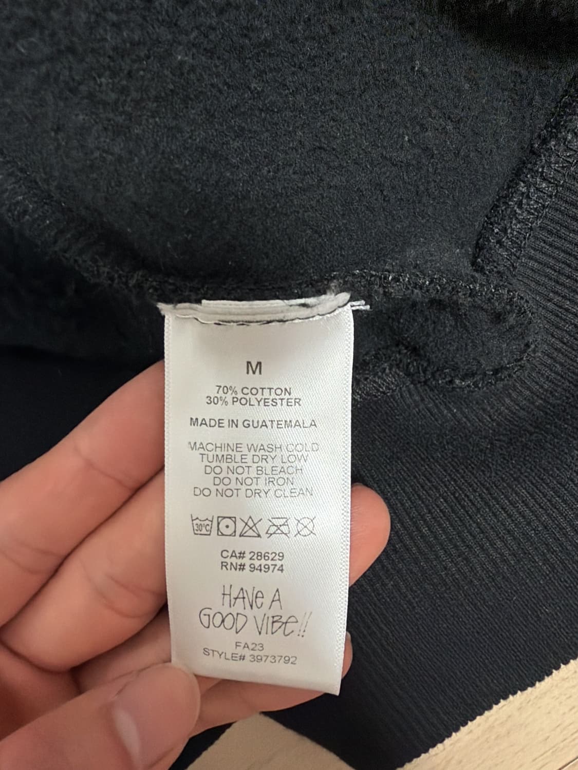 스투시 월드투어 후드 집업 블랙 2023 M사이즈 상품이미지4