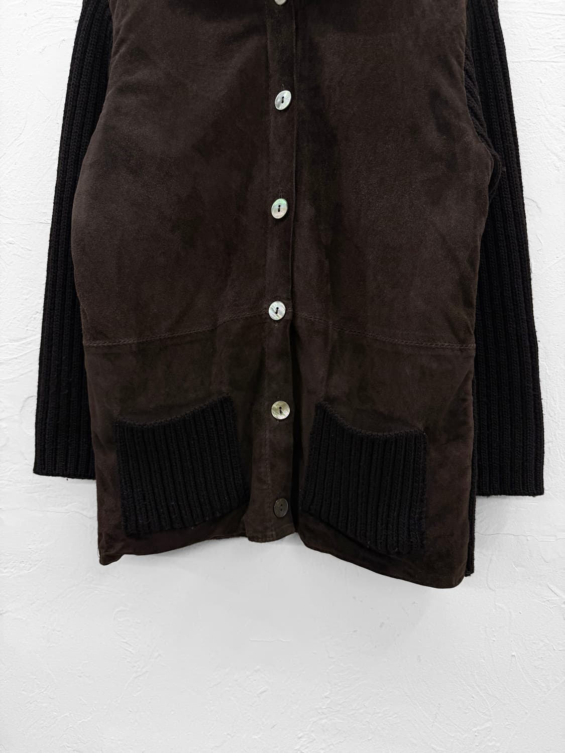 roberto collina 스웨이드 울 니트 가디건 상품이미지2