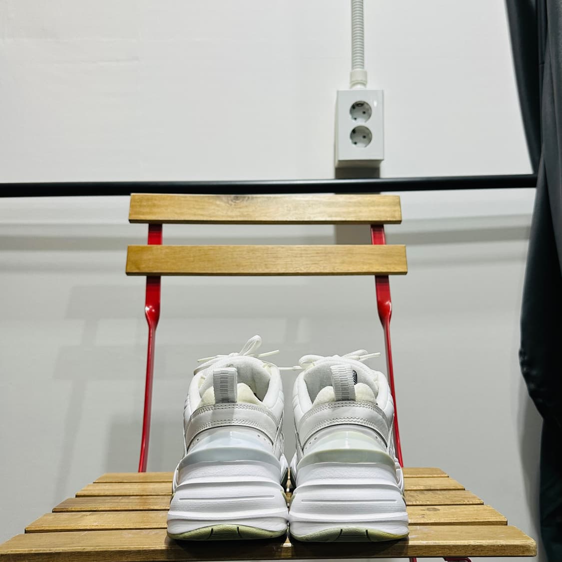 255) 나이키 운동화 남성 남자 신발 M2K 테크노 화이트 상품이미지4