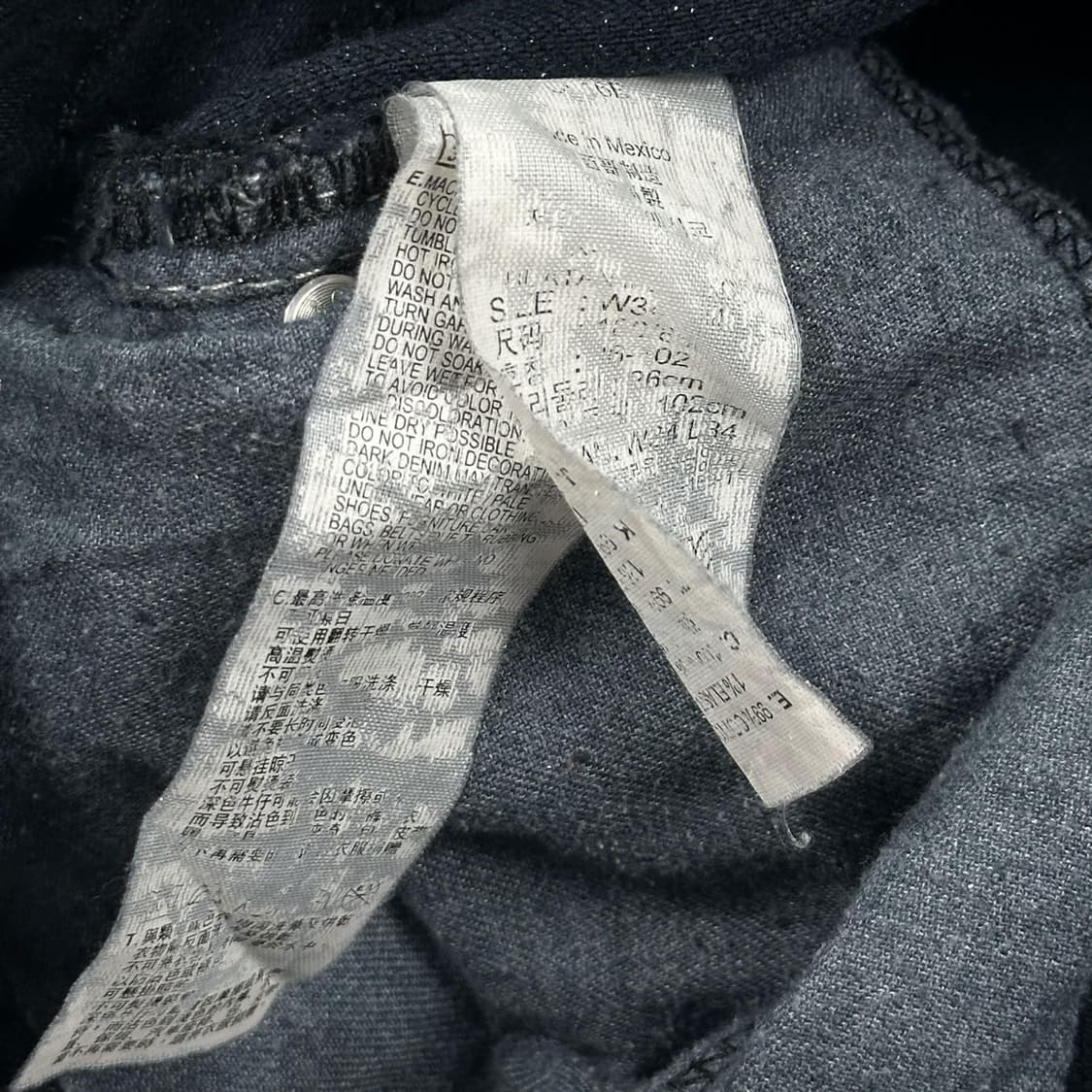 리바이스 511 오리지널 흑청 블랙진 데님 팬츠 (34인치) 상품이미지7