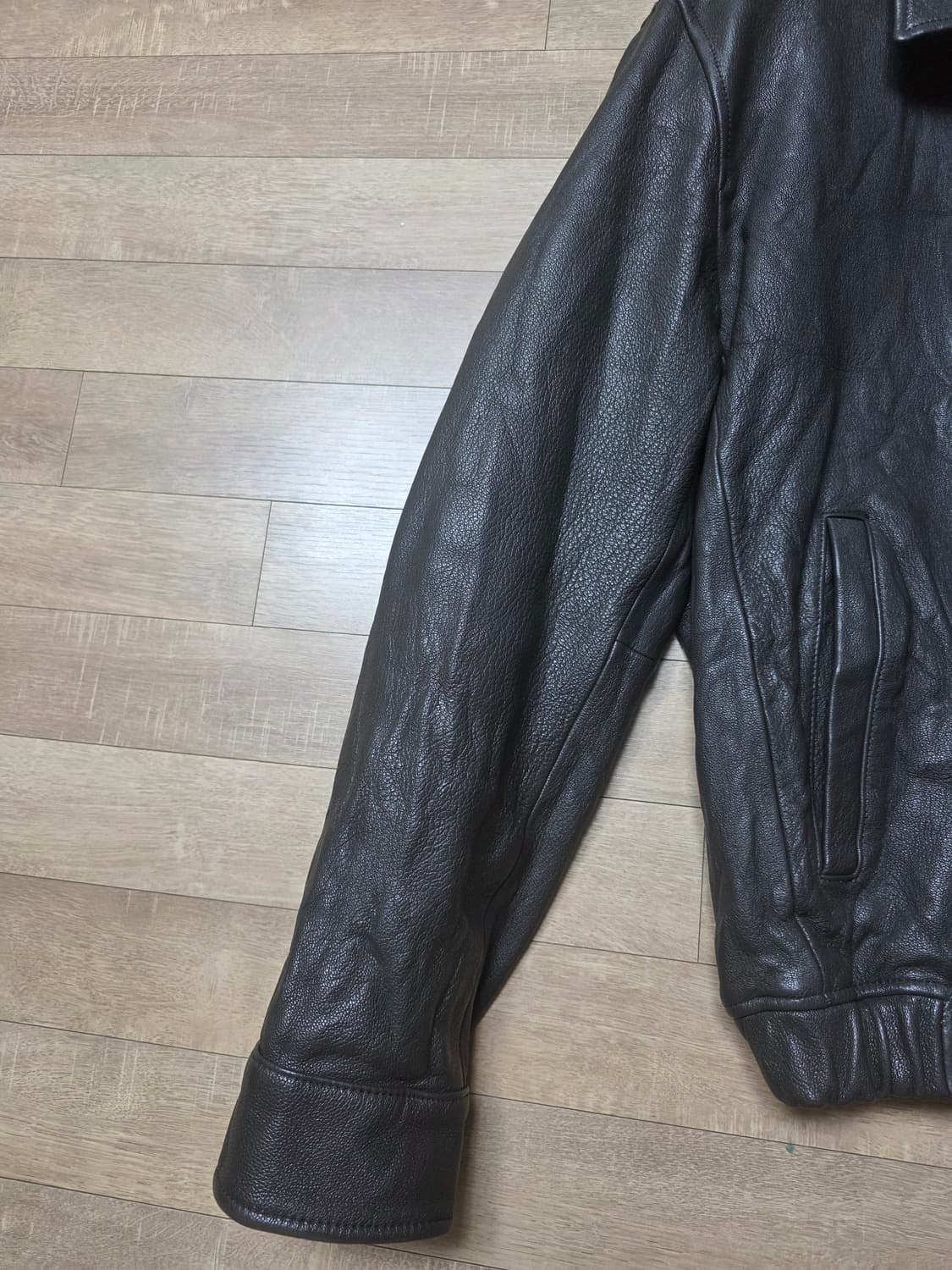 포터리 고트 레더 자켓 다크브라운 3사이즈 상품이미지4