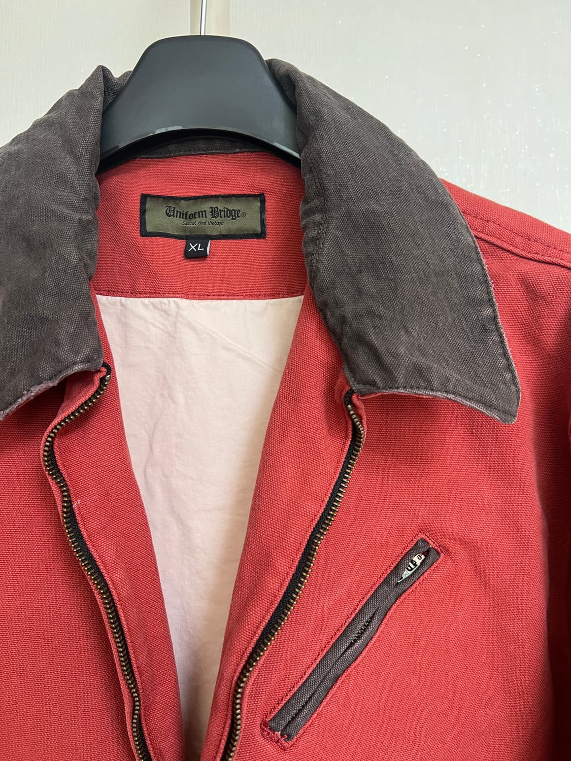 유니폼브릿지 24FW 캔버스 워크 자켓 레드 XL 상품이미지2