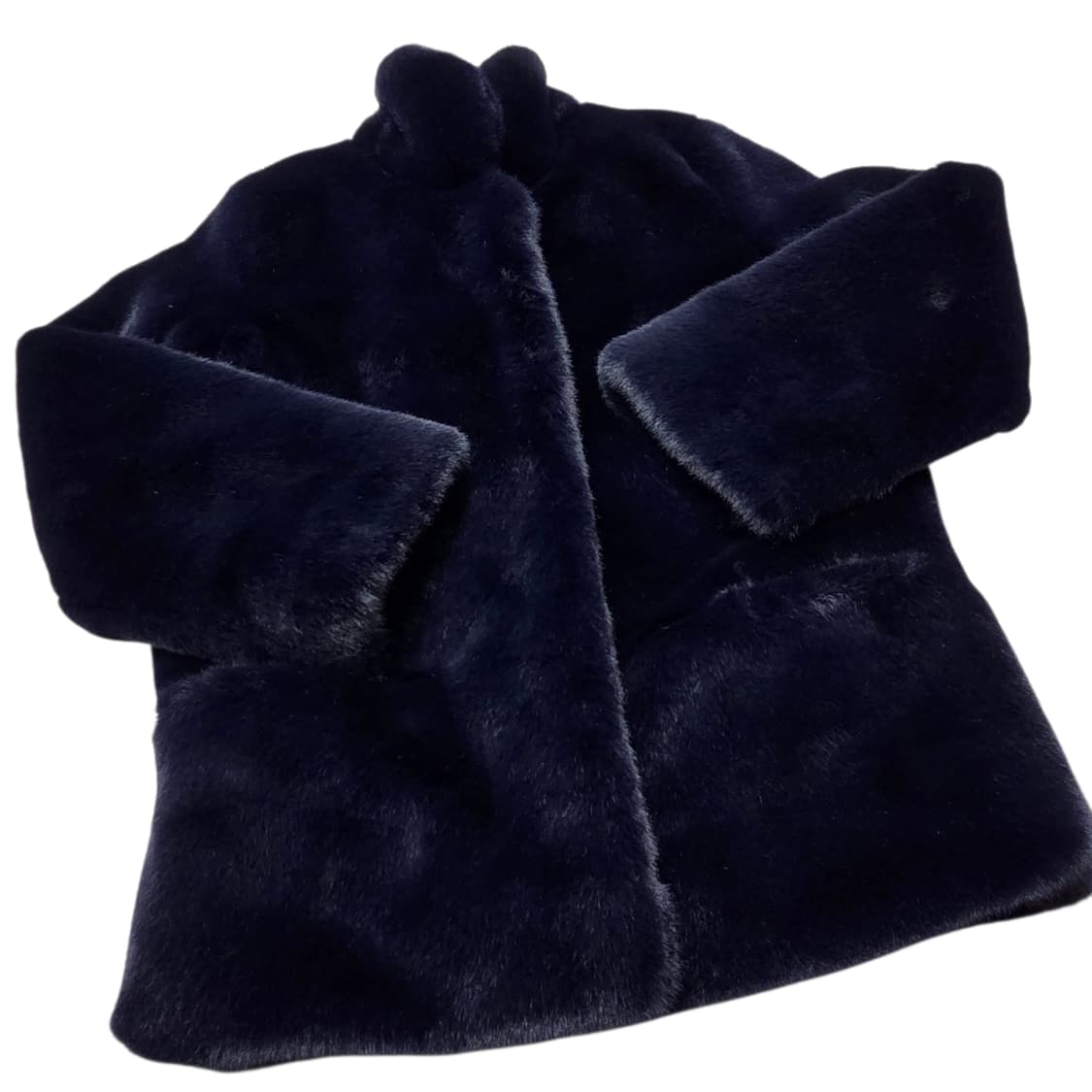 Vintage 하이넥 페이크 퍼 자켓  상품이미지2