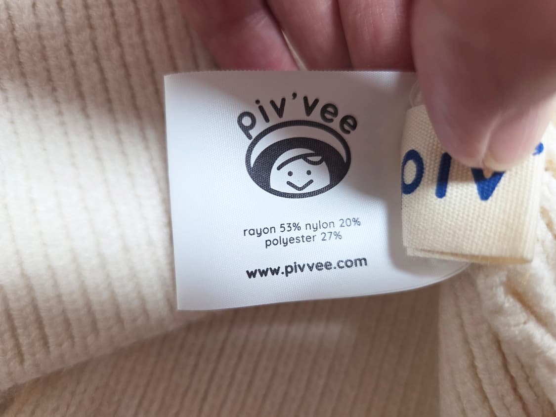 피브비(PIVVEE) V넥 케이블니트 55-66 새상품 상품이미지7
