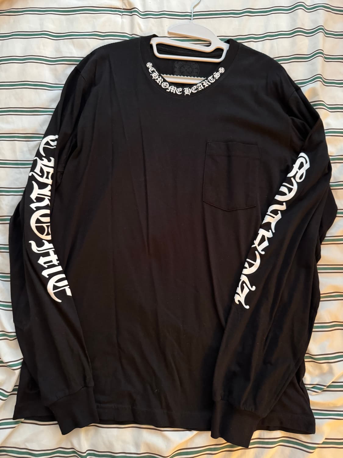 L) 크롬하츠 넥 레터링 롱슬리브 상품이미지1