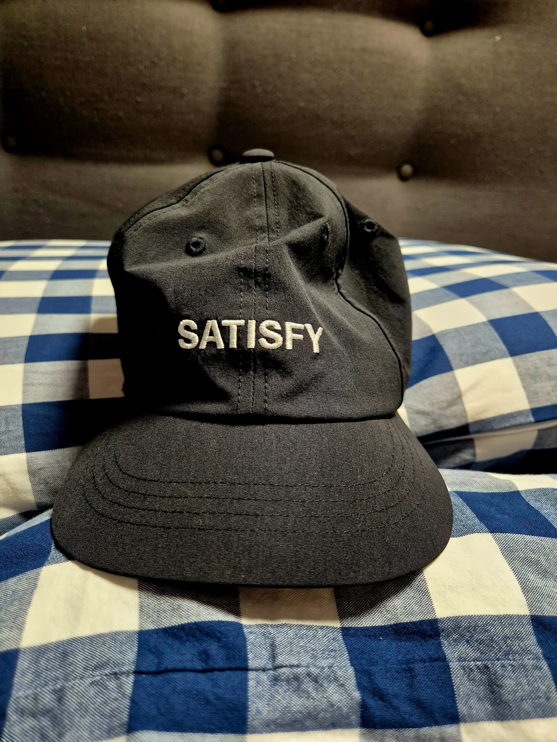 Satisfy 새티스파이 피스쉘 러닝캡 모자 블랙 상품이미지2