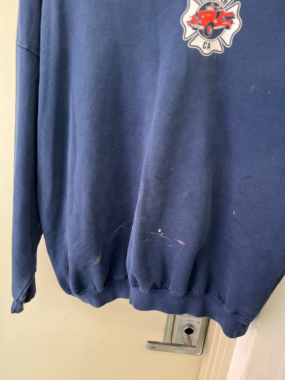 [XL] 90s hanes 소방관 fire dpt 스웻 상품이미지3