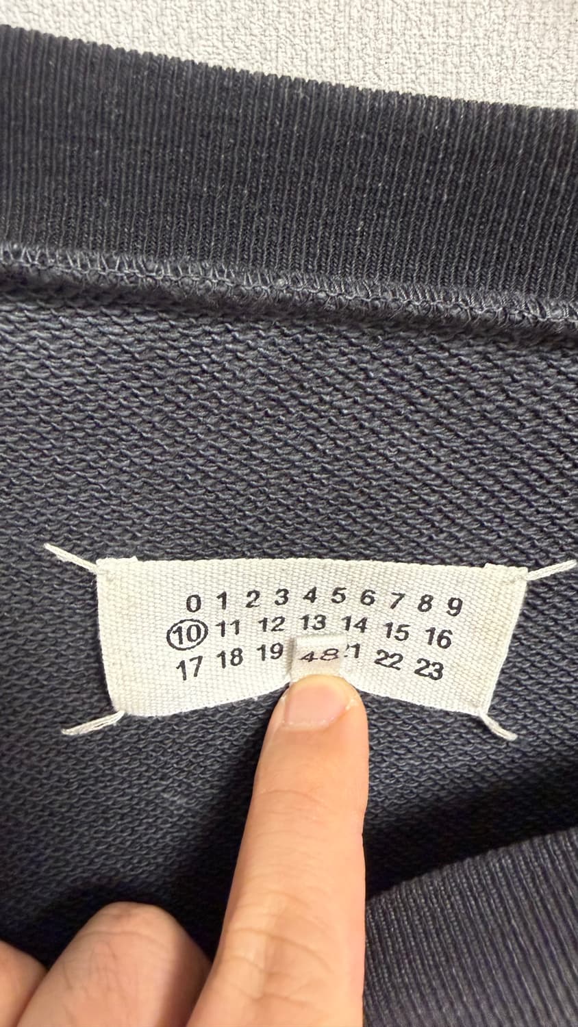 [48] 마르지엘라 스티치 맨투맨 블랙 상품이미지5