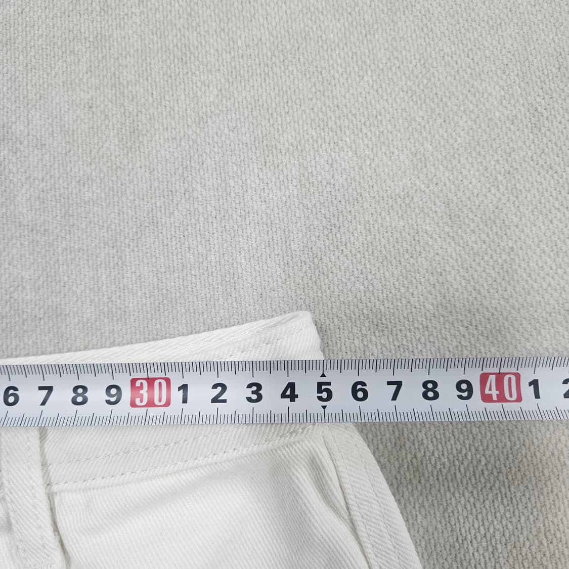M 리 화이트 데님 미니스커트 0608Y2 상품이미지6