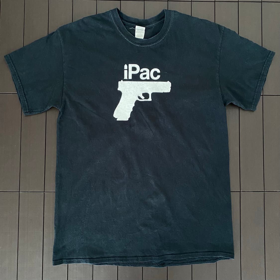 (L) 00s 빈티지 애플 apple iPac 패러디 티셔츠 상품이미지1