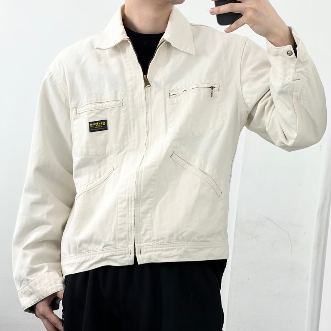 OshKosh B'Gosh 80s 에크루 워크 자켓 상품이미지2