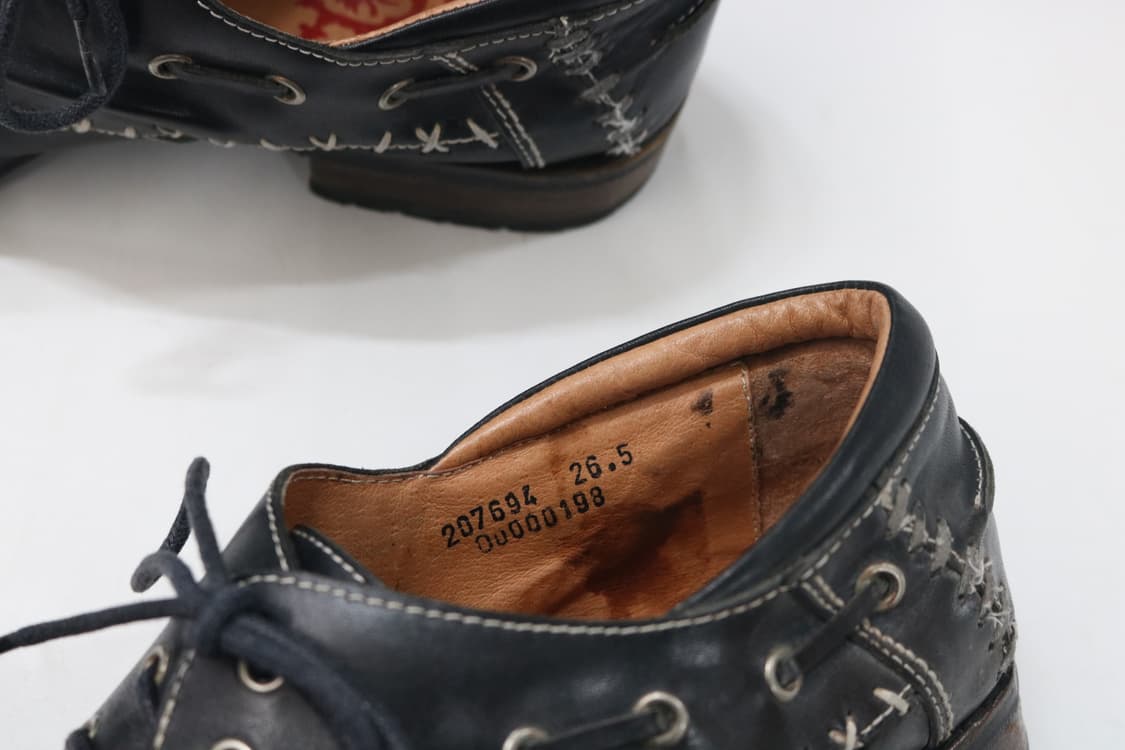 훕데두 레더 주름 더비 슈즈 상품이미지6