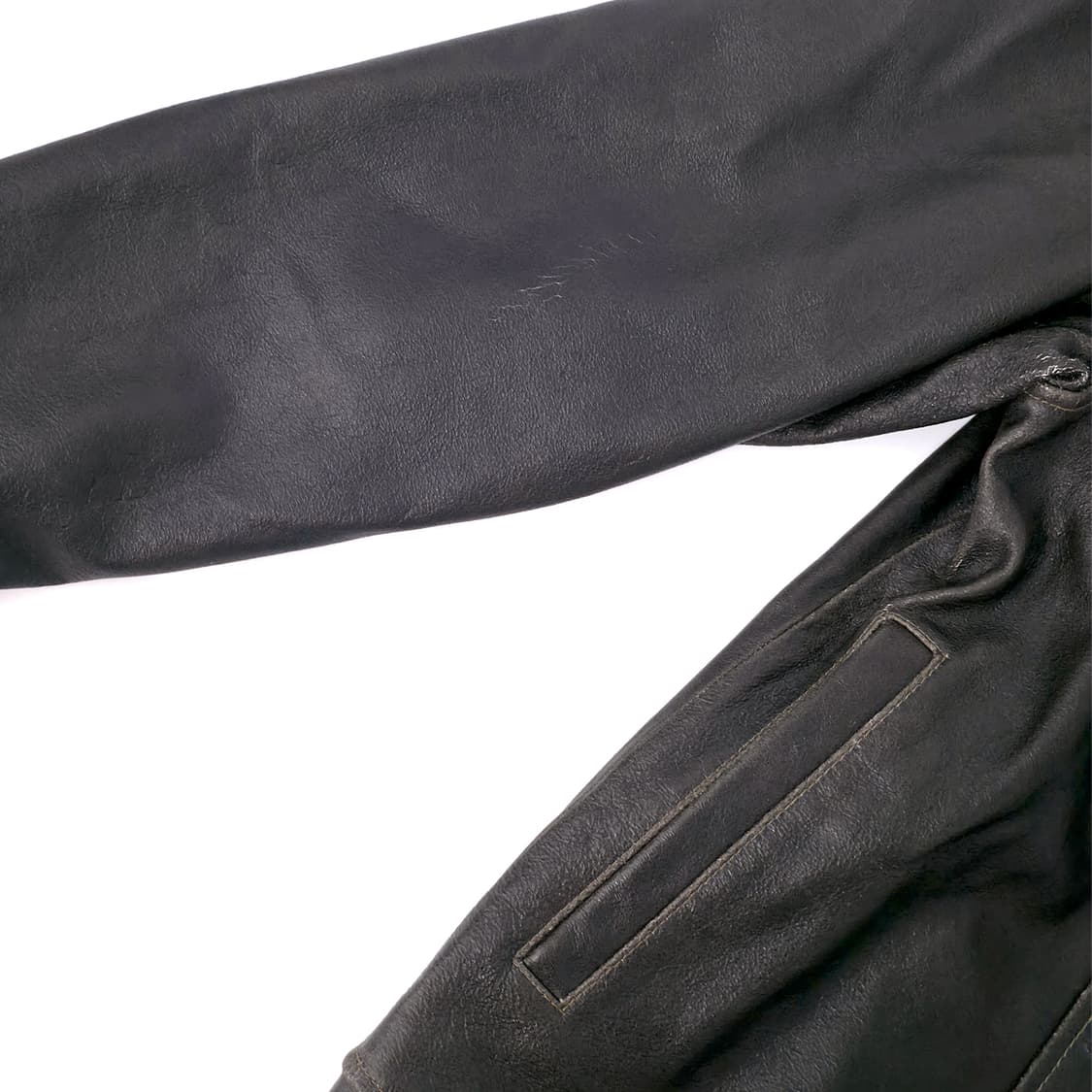 [L] 올드 갭 레더 자켓 브라운 (00s) 상품이미지3