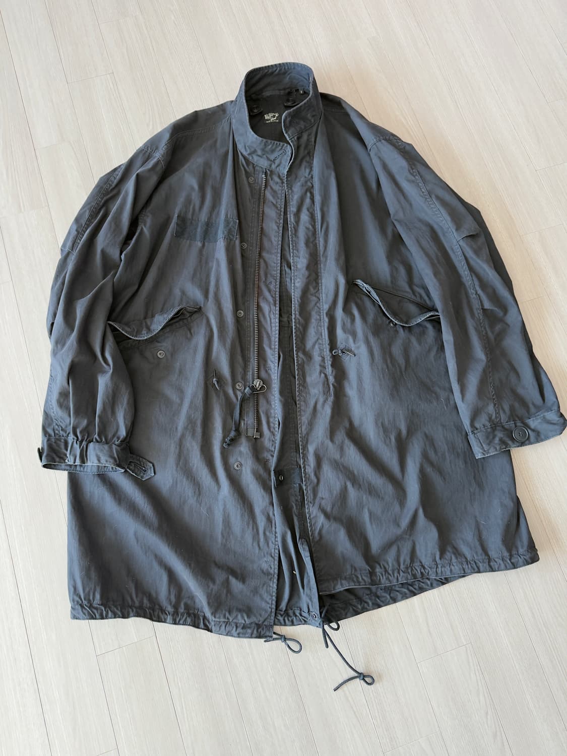 orslow 오어슬로우 m65 피쉬테일 개파카 블랙 3사이즈 노수선 상품이미지1