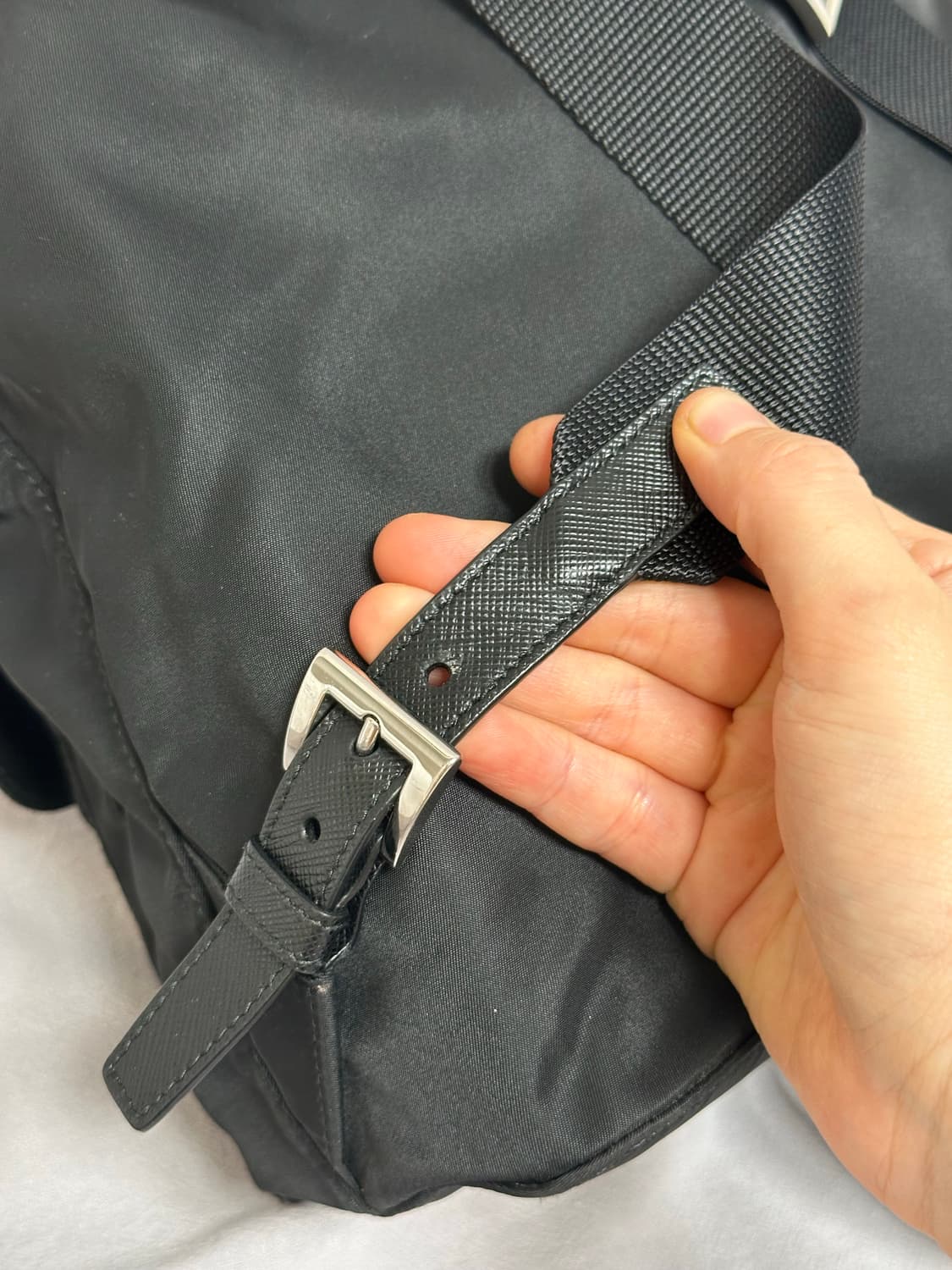 (상태최상) 프라다 리나일론 백팩 스몰 포코노 사피아노 투포켓 상품이미지9