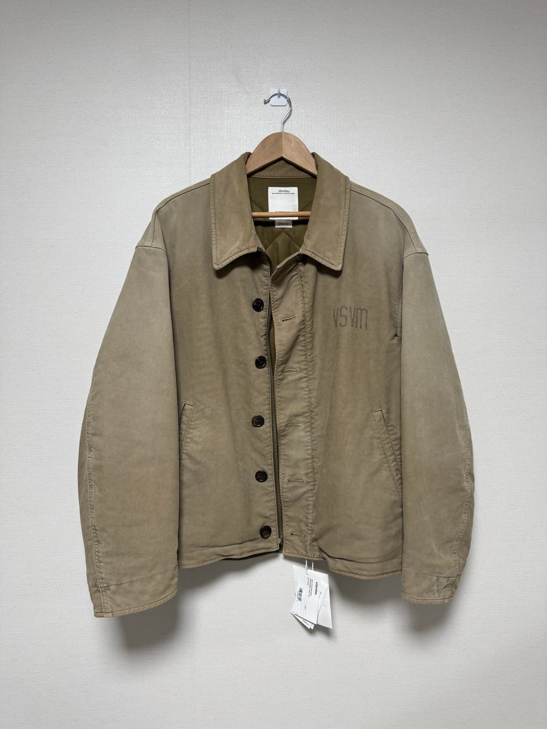 [3] 비즈빔 23ss deck 덱핸드 라이트 자켓 카키 상품이미지3