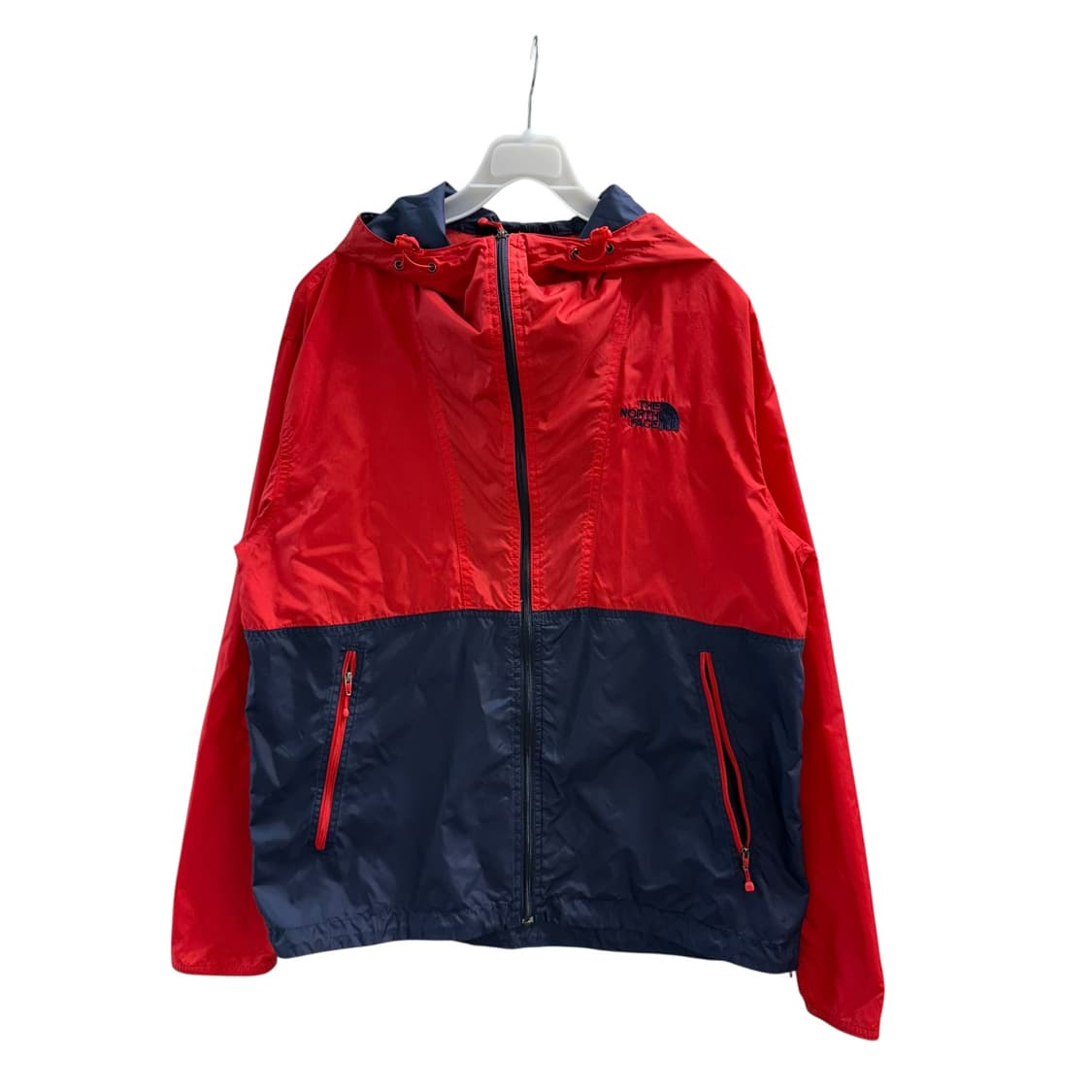 [M] 노스페이스 레드 네이비 배색 바람막이 상품이미지3