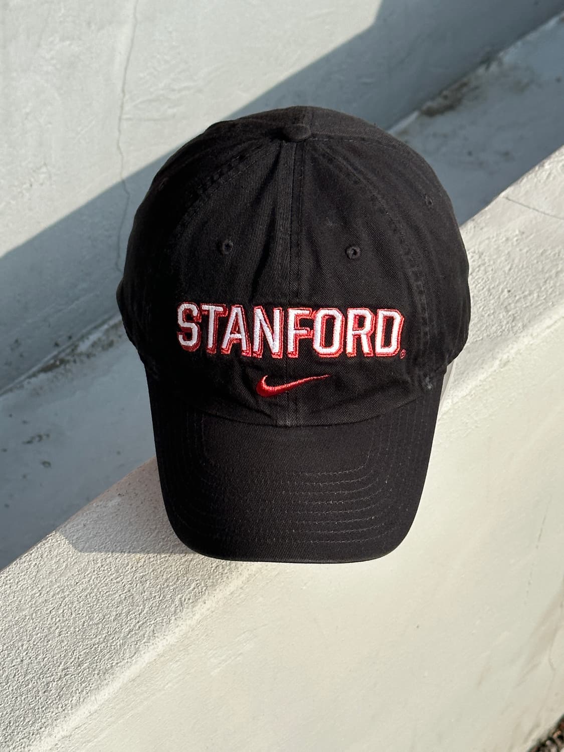 [M-L] 00s 나이키 스탠포드 로고 블랙 볼캡 모자 상품이미지1