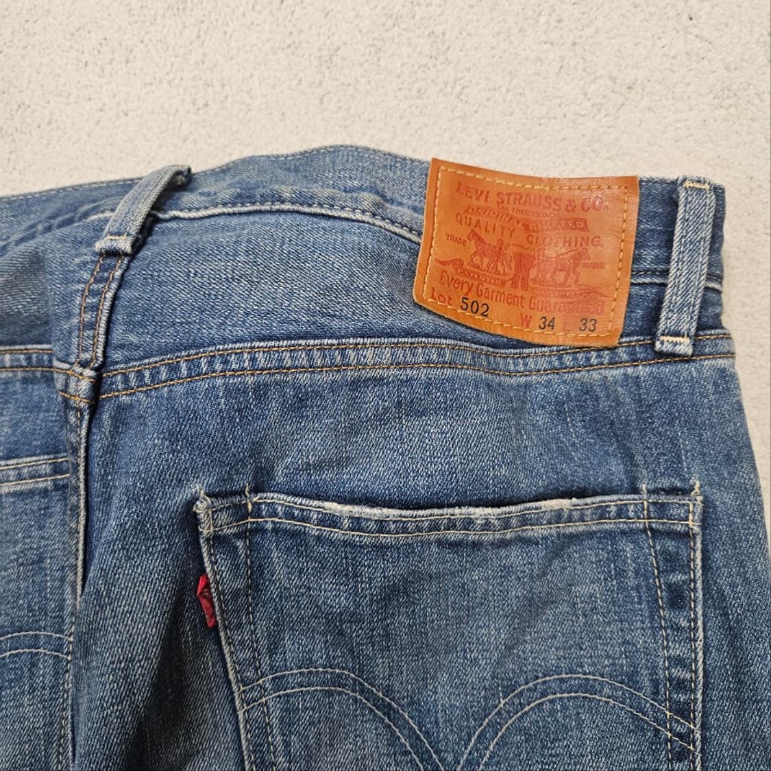 리바이스 502 디스트로이드 리페어 데님 팬츠 34/33 상품이미지7